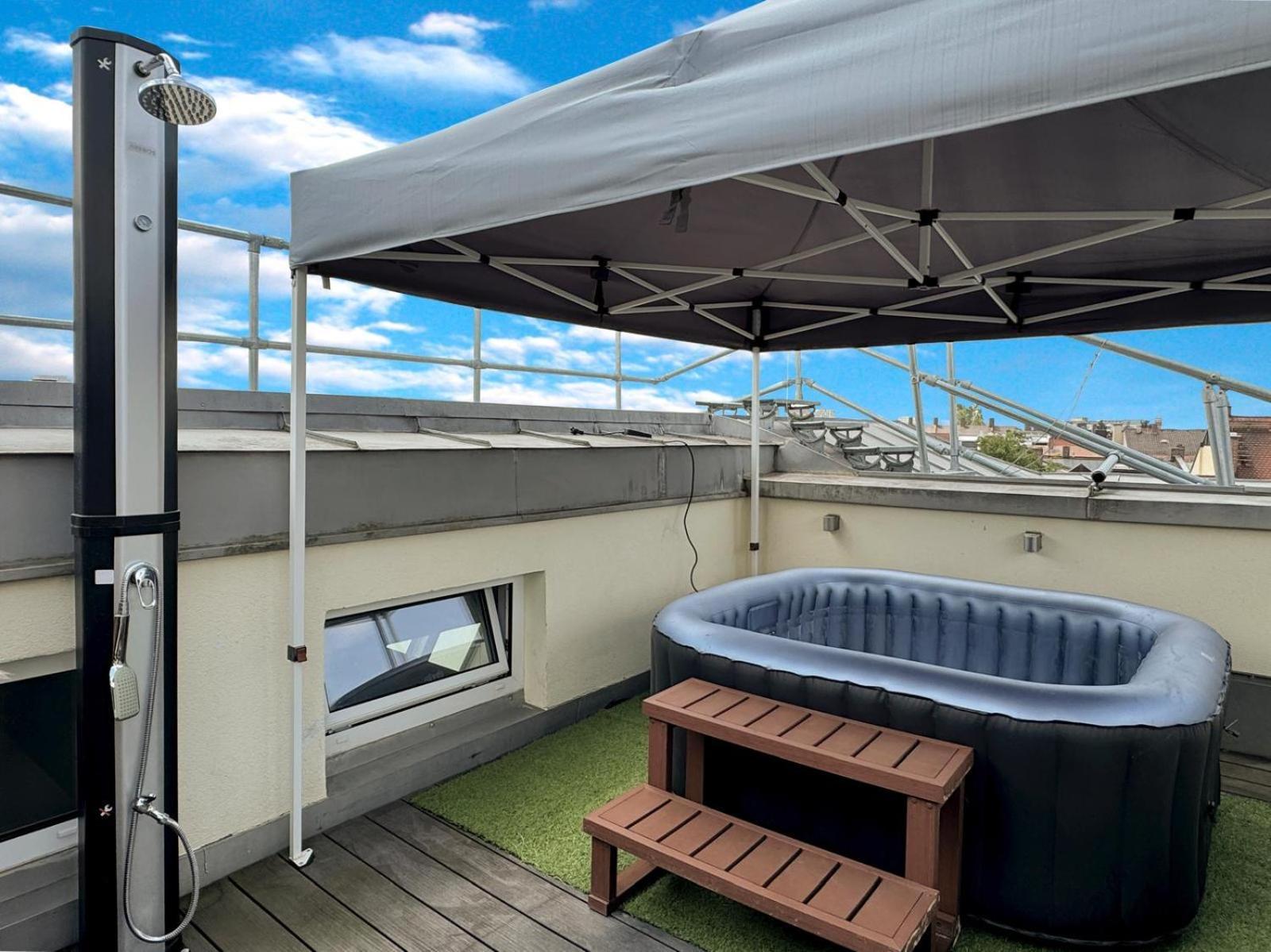 6 Zimmer Maisonette-Penthouse Pool Dachterrasse Luxus ميونيخ المظهر الخارجي الصورة