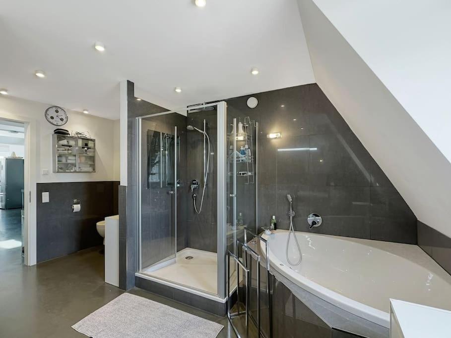 6 Zimmer Maisonette-Penthouse Pool Dachterrasse Luxus ميونيخ المظهر الخارجي الصورة